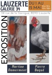 Illustration de « Exposition Galerie 34 : Martine Damerment et Pierre Baqué »