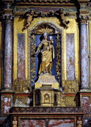 Le retable baroque dédié à la Vierge