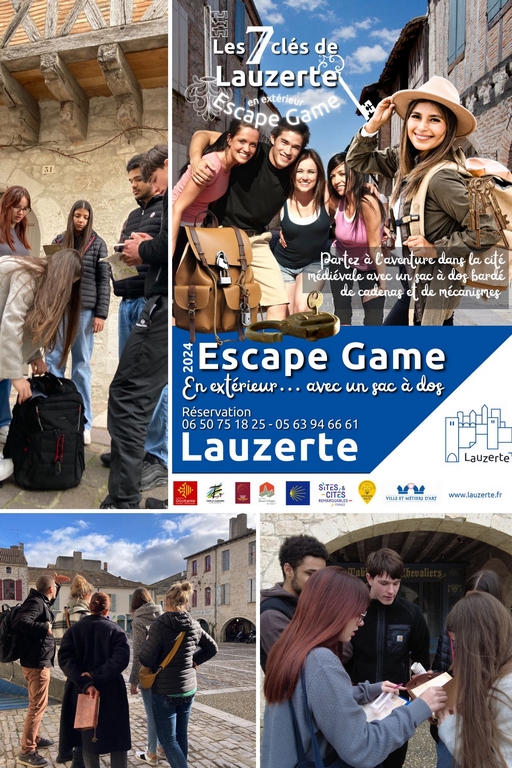 Visiter lauzerte escape game en extérieur