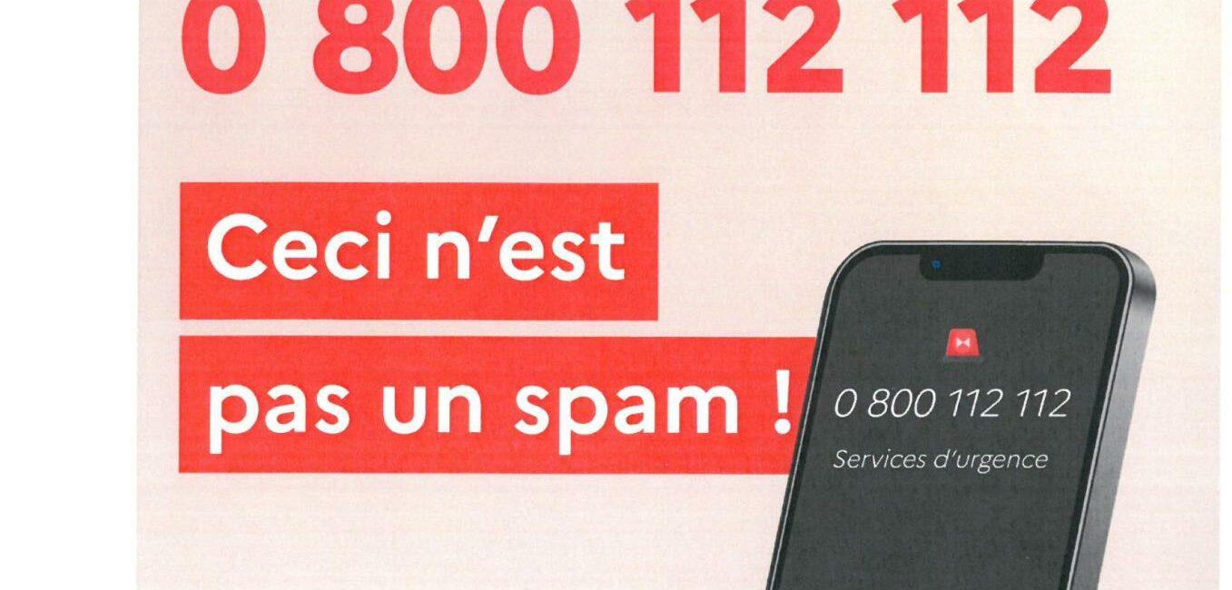 Le N° 0 800 112 112 n'est pas un SPAM. C'est un no utilisé par les services d'urgence pour rappeler les personnes.