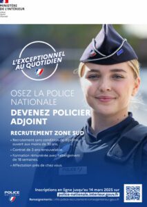 Recrutement adjoint police nationale