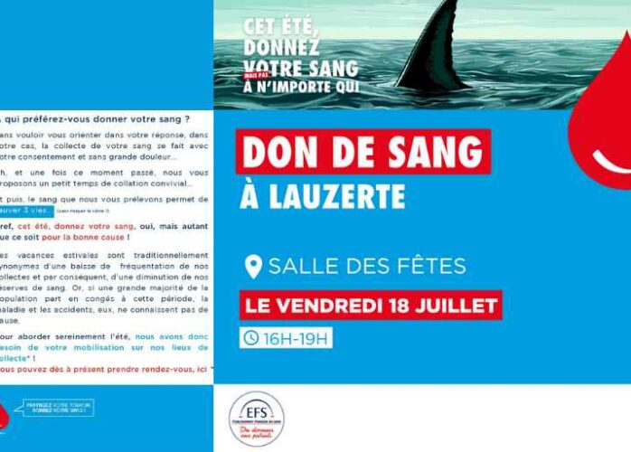 Campagne don du sang été 2025
