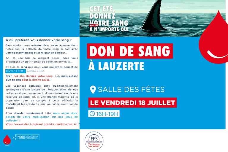 Campagne don du sang été 2025