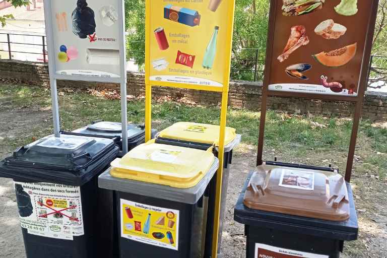 bacs de tri pour les manifestations