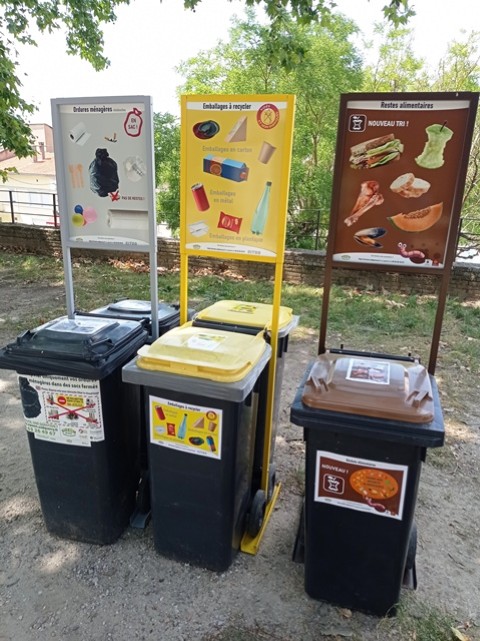 Totems de tri des déchets pour les manifestations