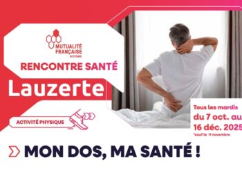 Affiche Atelier Mon dos ma santé Lauzerte