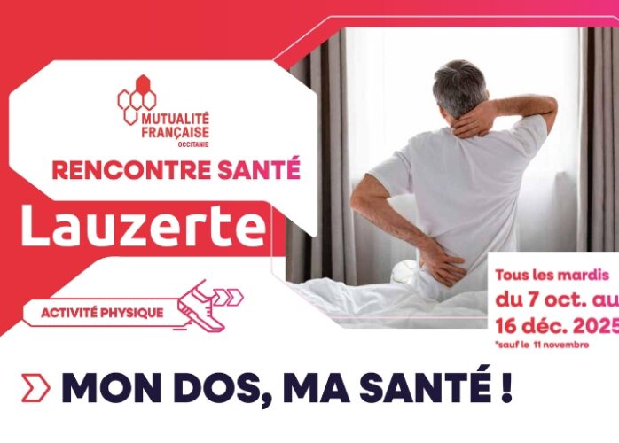 Affiche Atelier Mon dos ma santé Lauzerte