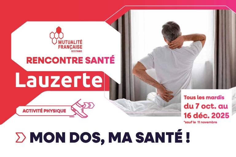 Affiche Atelier Mon dos ma santé Lauzerte