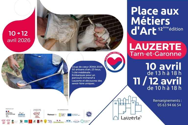 Annonce Place aux Métiers d'Art 2026 Lauzerte