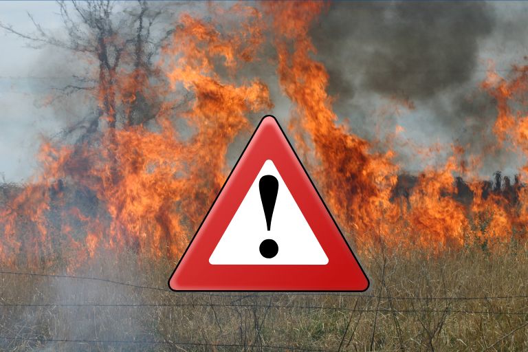 Attention risque de feu
