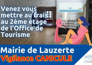 Vigilance Canicule lieu climatisé Lauzerte