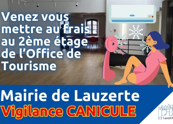 Vigilance Canicule lieu climatisé Lauzerte