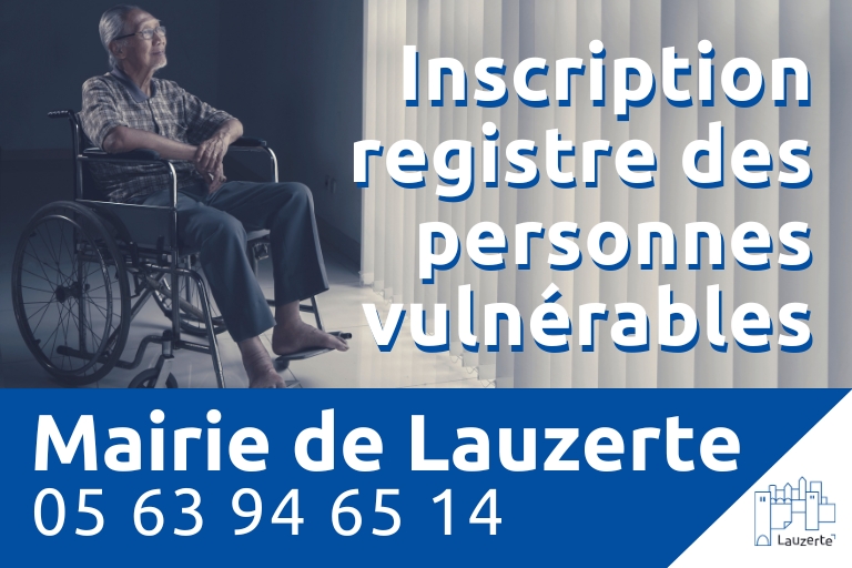 Inscription registre personne vulnérable