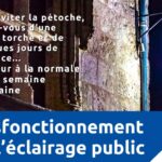 Affiche d'illustration dysfonctionnement éclairage public Lauzerte