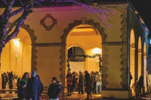 Lauzerte - La Halle à l'occasion du Marché de Noël - Photo S.Clerbois
