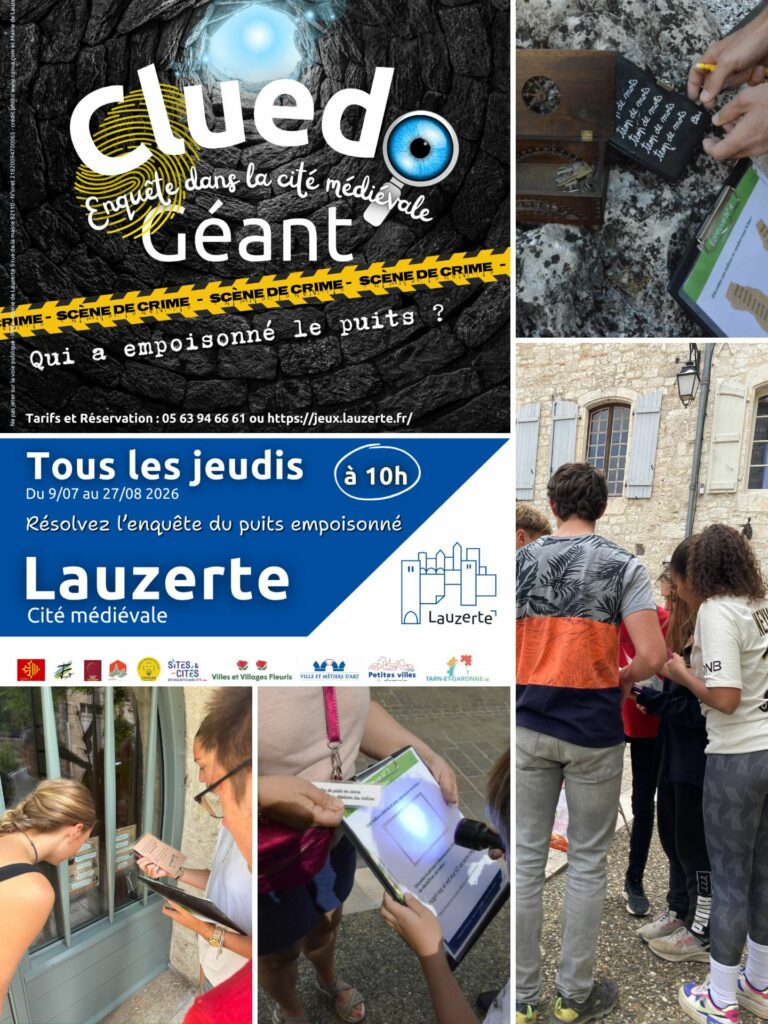 Cluedo cité médiévale Lauzerte