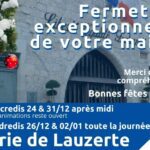 Fermeture exceptionnelle mairie de Lauzerte