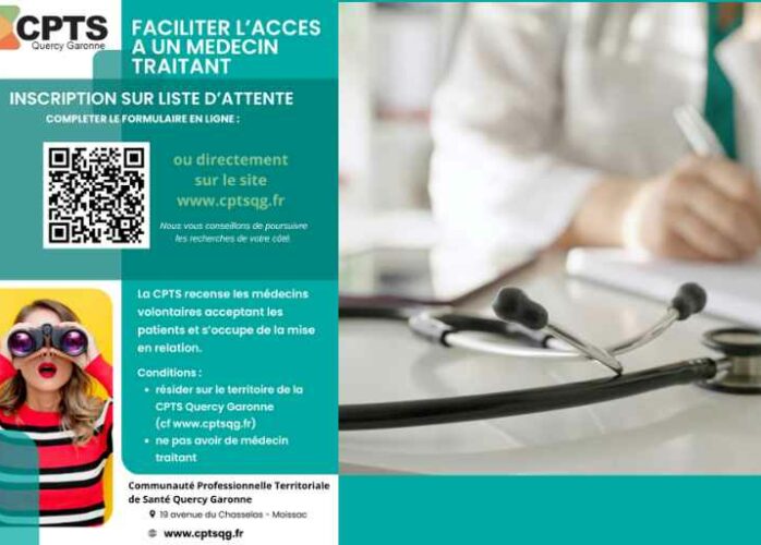 Liste d'attente médecin traitant CPTS Quercy Garonne