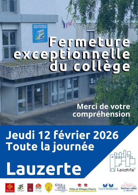 Fermeture exceptionnelle du collège