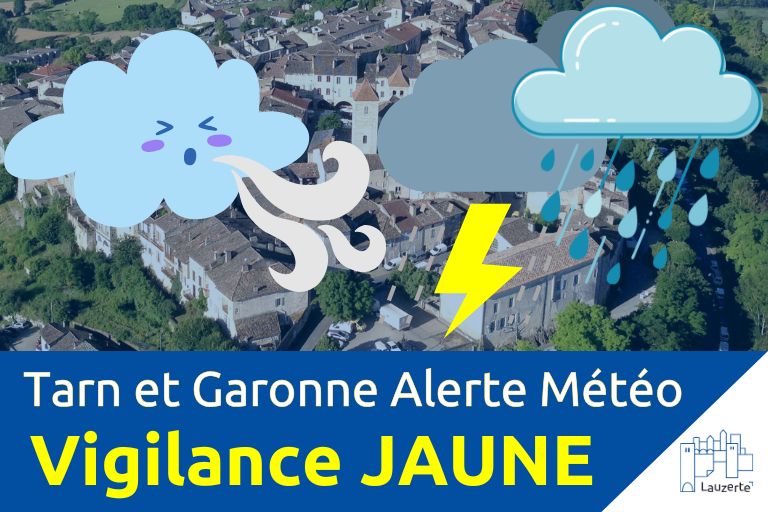 vigilance orage pluie Lauzerte