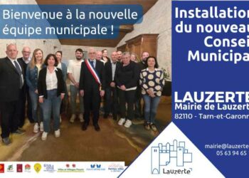 Installation du nouveau conseil municipal de Lauzerte