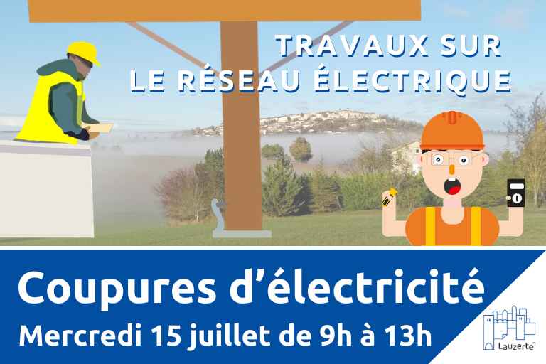 Coupure électrique 15 juillet Lauzerte