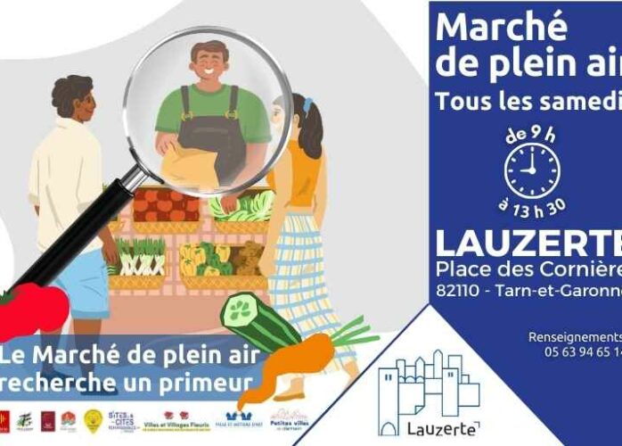 Recherche un primeur pour le marché de Lauzerte - Appel à candidature