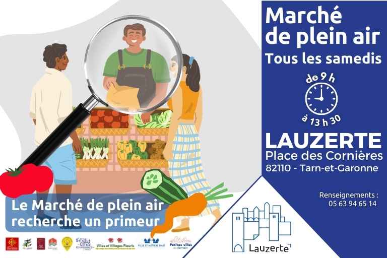 Recherche un primeur pour le marché de Lauzerte - Appel à candidature