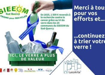 Tri du verre en aide à la recherche contre le cancer