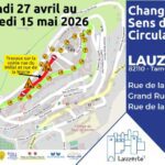 Travaux et sens de circulation Lauzerte