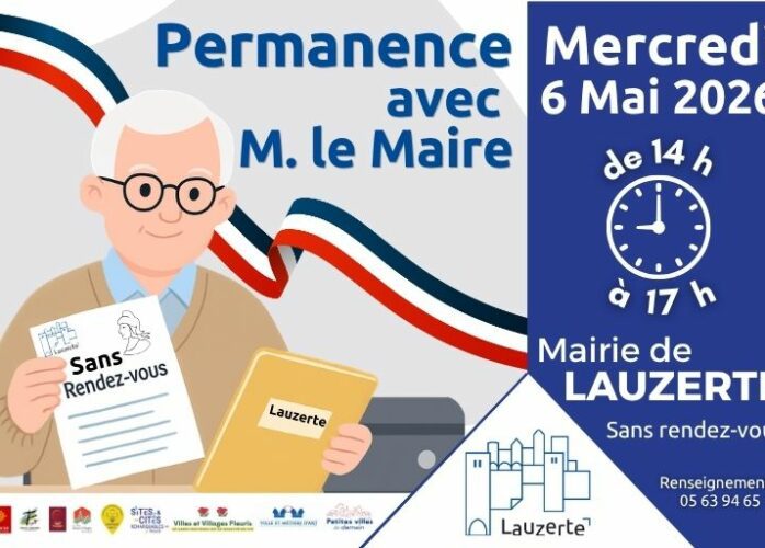 permanence Lauzerte Maire 6 Mai