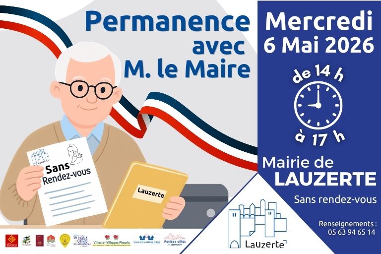 permanence Lauzerte Maire 6 Mai