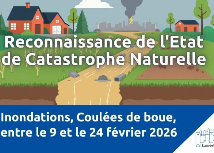 reconnaissance catastrophe naturelle février Lauzerte