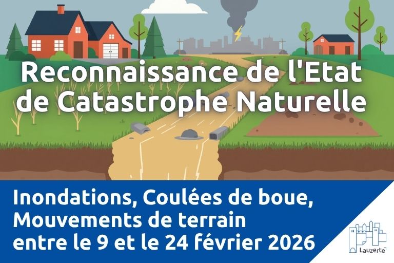 reconnaissance catastrophe naturelle février Lauzerte