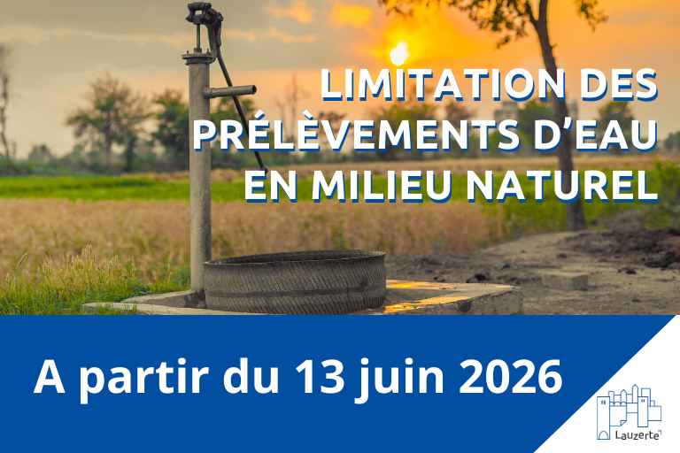 Limitation des prélèvements d'eau