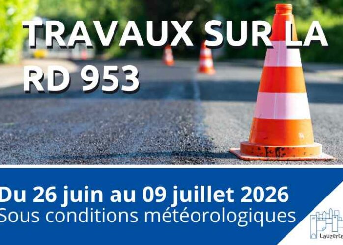Travaux RD953 Lauzerte 29 juin