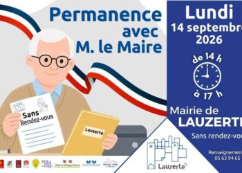 permanence Maire Lauzerte 14 septembre