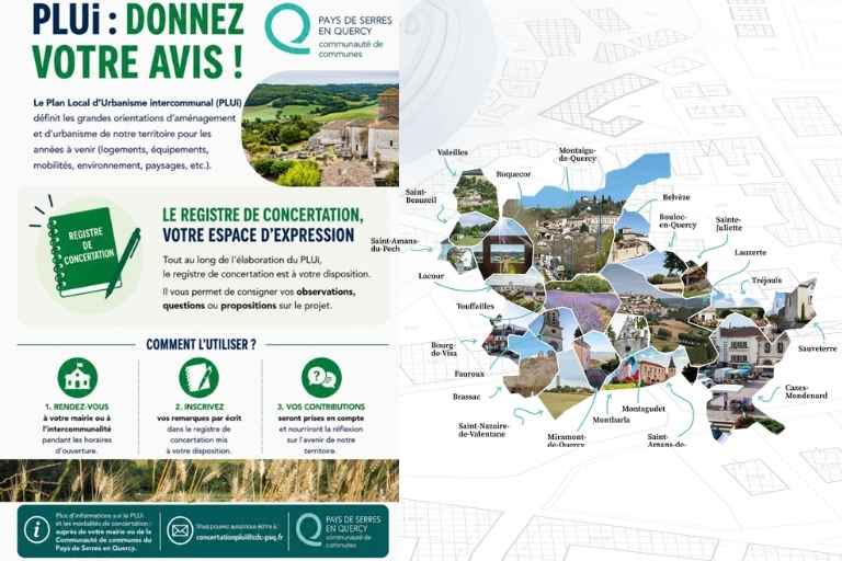Concertation élaboration PLUI Lauzerte