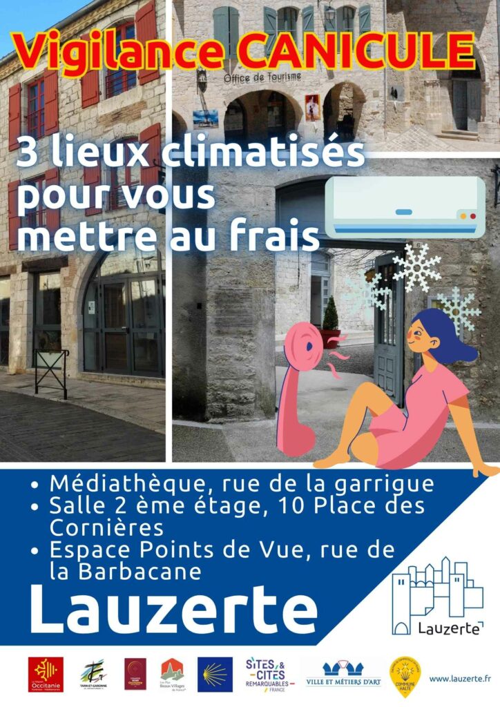 3 lieux au frais Lauzerte