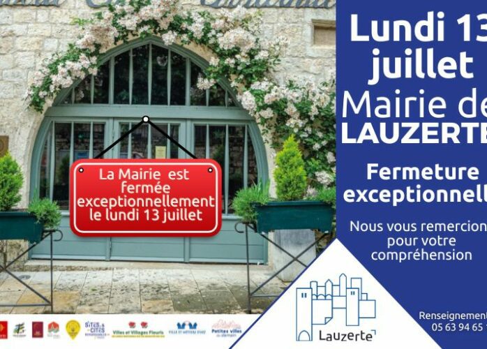 mairie fermée 13 juillet site