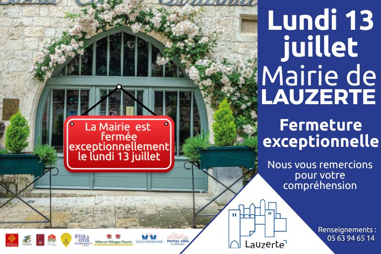 mairie fermée 13 juillet site