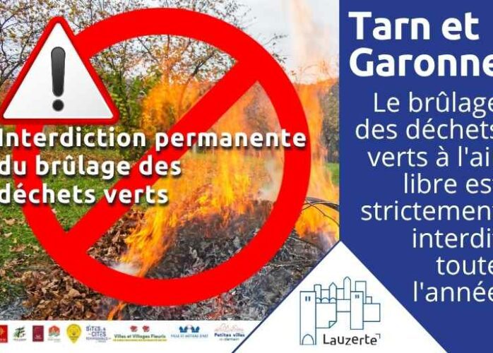 Interdiction des Feux de végétaux image d'illustration