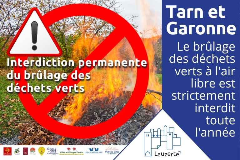 Interdiction des Feux de végétaux image d'illustration