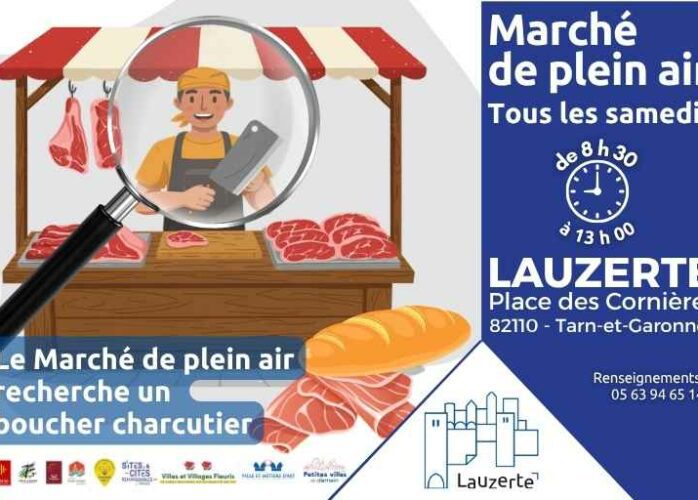 Recherche Boucher charcutier Marché de Lauzerte