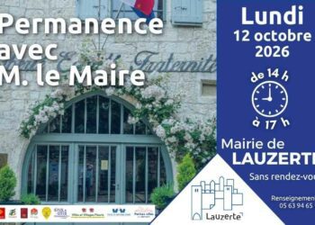 Visuel d'illustration façade mairie de Lauzerte - permanence Maire Lauzerte 12 octobre