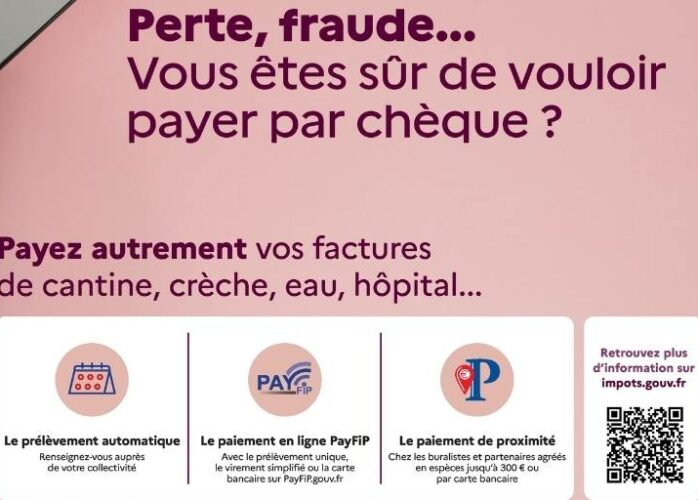Suppression du chèque pour le paiement des factures publiques