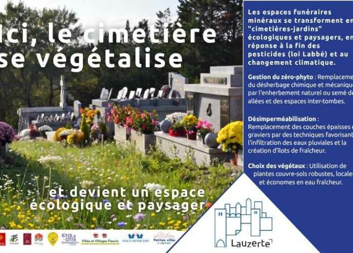 Végétalisation des cimetières de Lauzerte