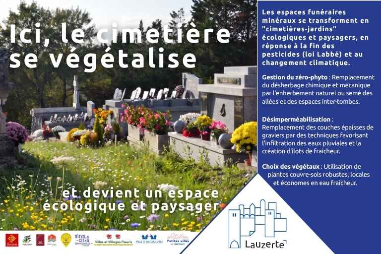 Végétalisation des cimetières de Lauzerte