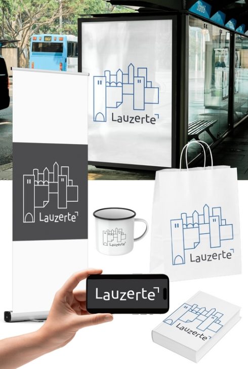 Logos et charte graphique Lauzerte